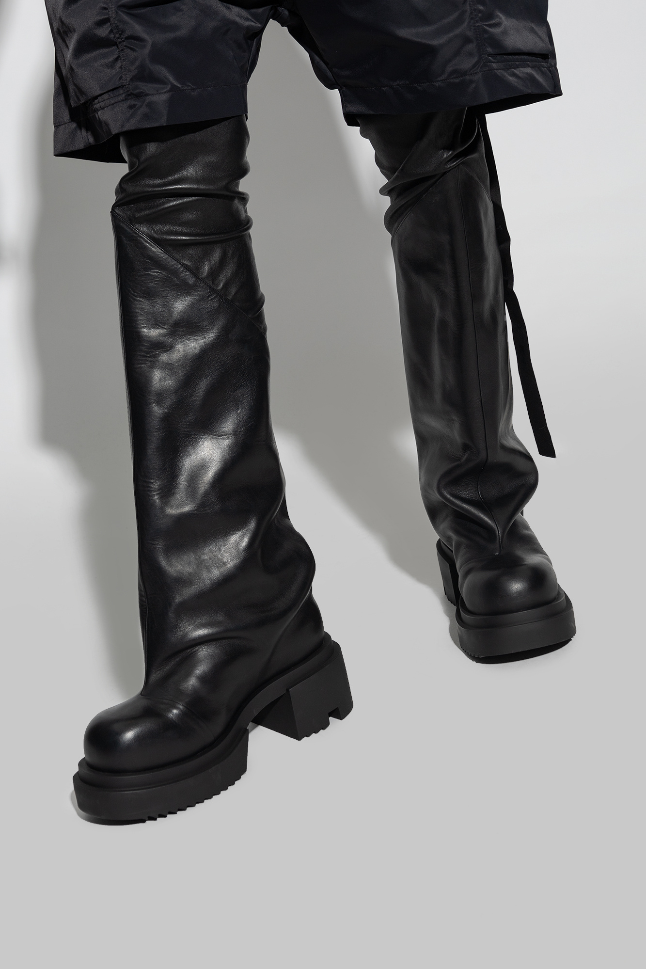 Rick owens long on sale boots